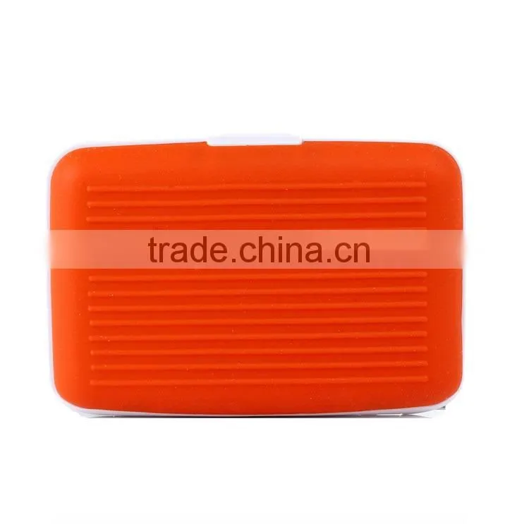 Silicone Wallet Purse Business Name ID Credit Card Holder Case