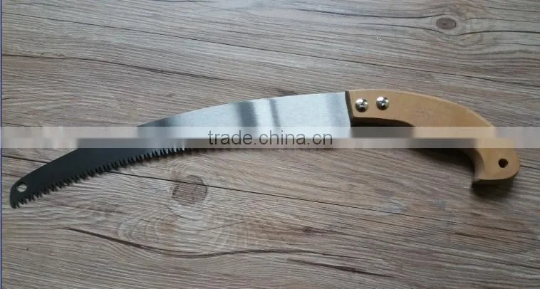 high speed hand saw with big wooden handle