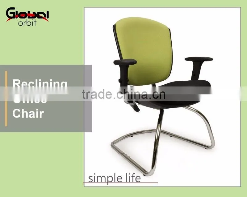 Excellent quality fabric chair without wheels, modern office computer chair