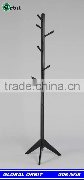 wooden tree standing coat rack