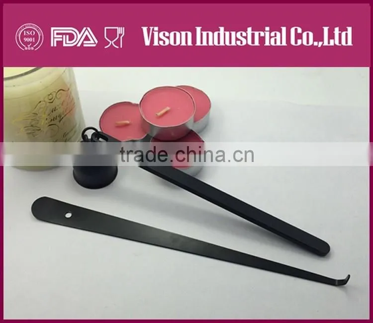 High quality stainless steel wick trimmer candle scissors /snuffer/dipper professional production C013