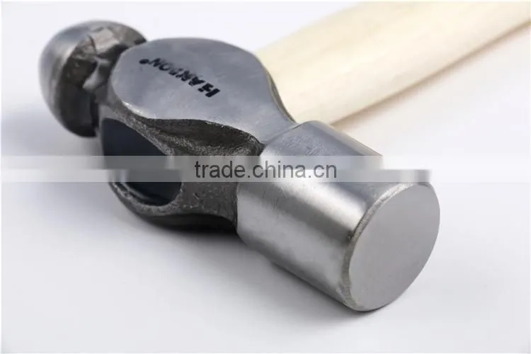 Multifunctional ball-peen hammer,rounded hammer with wooden handle