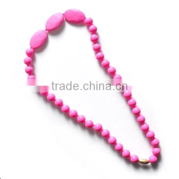 Fashion accessory food grade silicone teething beads bulk
