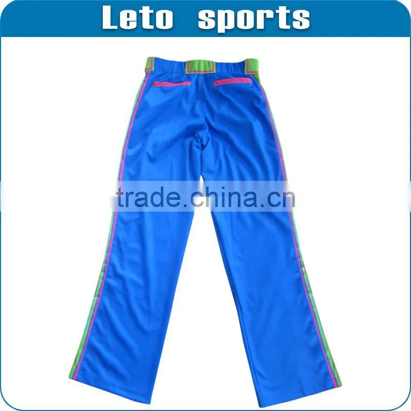100% polyester Sublimation baseball pants