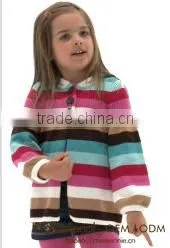 kid stripes knitting short sweater,kid color combination sweater ,kid sweater brand