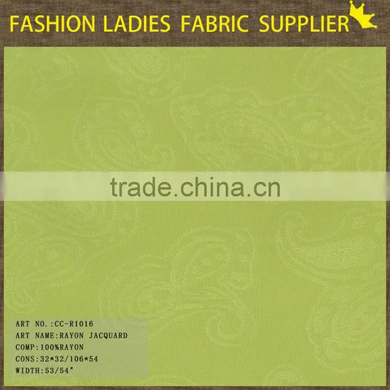 hot sales 100% pure rayon challie dobby fabric for suit and pants solid rayon fabric jacquard fabric price per meter