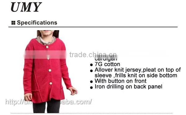 2014 New Desigan Long Sleeve Winter Baby Knitted Cardigan