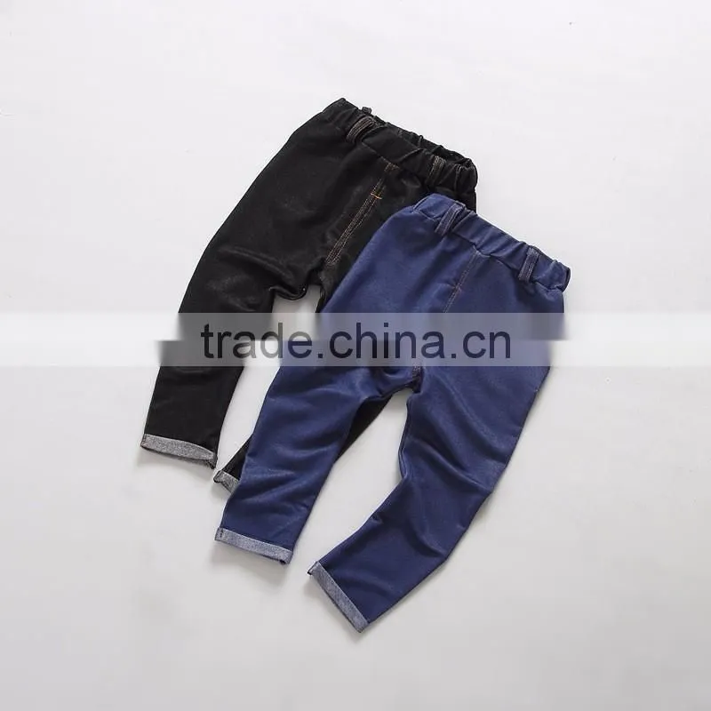 customize fashion kids boys fake oxford stretch pants