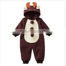 Baby winter climb suit plush animal baby romper