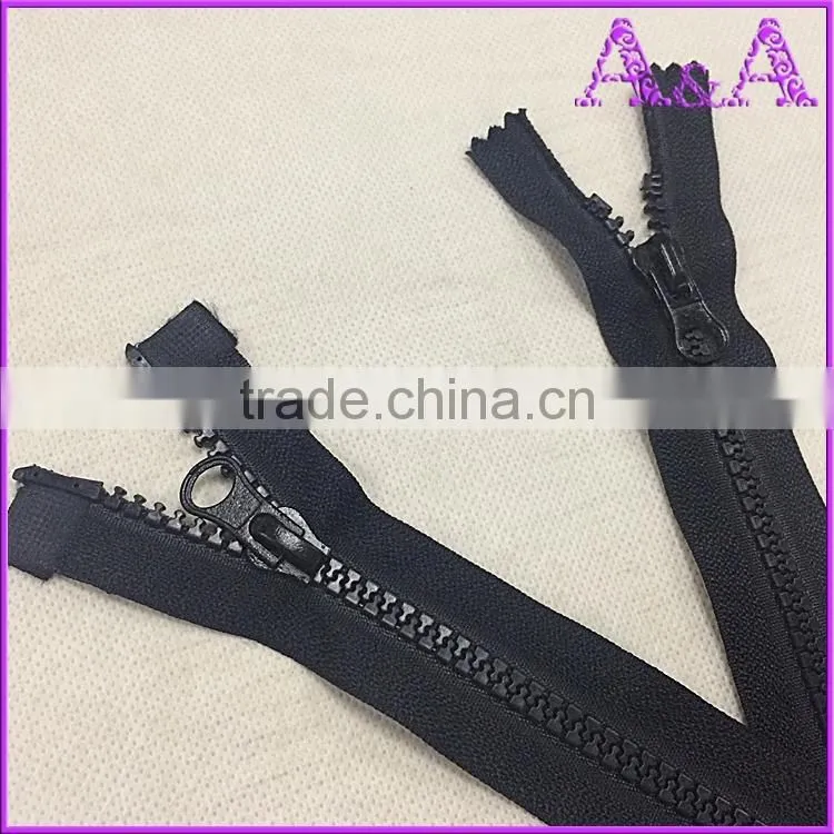 whole sale resin zipper,close end plastic zipper,big size zipper