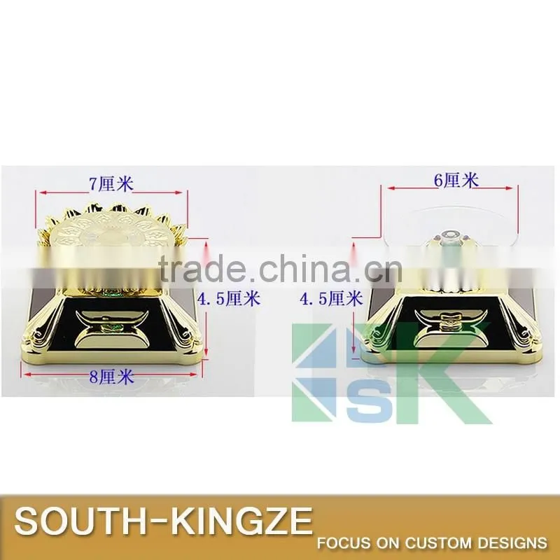 Silver/Gold Asia Buddihism Lightable Cubid Square Base Mobile Phone Display Stand