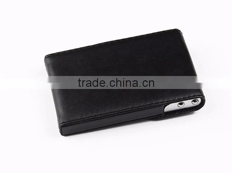 Leather Business Credit Card Holder Case Black Upright Leather Name Credit Business Card Case Holder