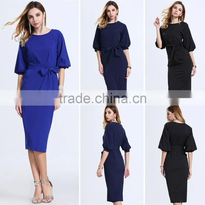hot sale 2017 wholesale women clothes Women Fashion Summer Color Short Sleeve Off The Shoulder offical party Dress