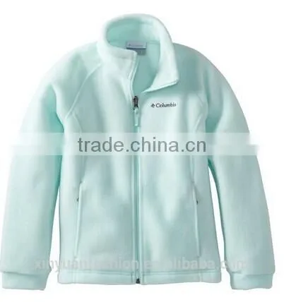 2014 hot sale long girl orange polar fleece blanket coat jacket