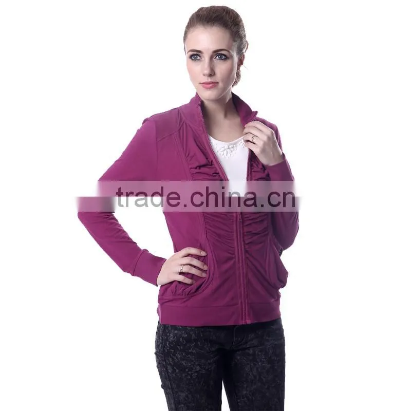 Women Korean version of spring models zipper Slim small suit jacket