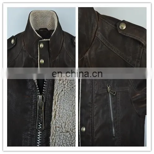 2015 lastest fashion handsome lamb leather jacket