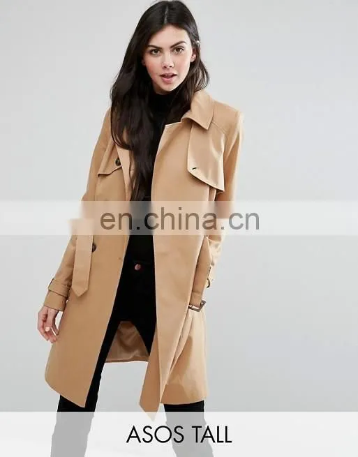 Ladies Fashion women Long Dust Coats
