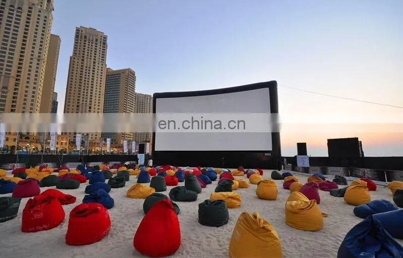 30ft outdoor big inflatable movie screen used outdoor projection advertising TV screen for sale