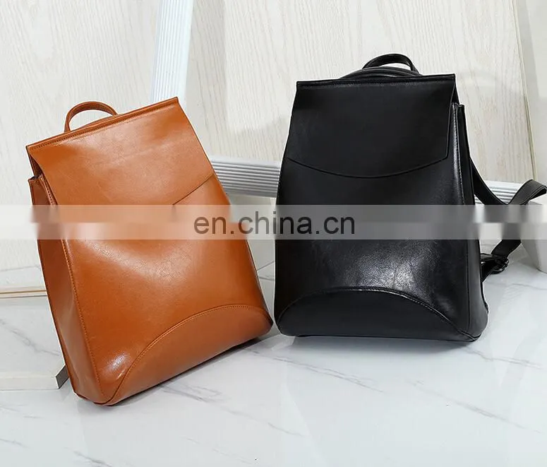 Fashion leisure backpack pu trend all-match backpack