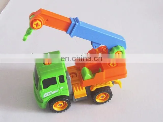 Most Popular Design DIY Removable Truck inertial crane truckToy