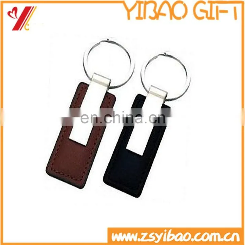 promotional keychains Type and zinc alloy & leather,zinc alloy and poly lanyard Material leather and metal keyring