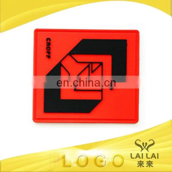 Eco-friendly cheap custom cloth 3d luggage tag with brand name