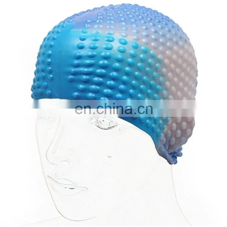Multicolored Silicone Swim Cap / Swimming Hats from DR factory