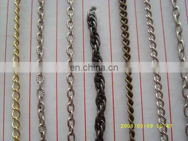 china chain supplier custom shiny design gold metal chain for football shoes