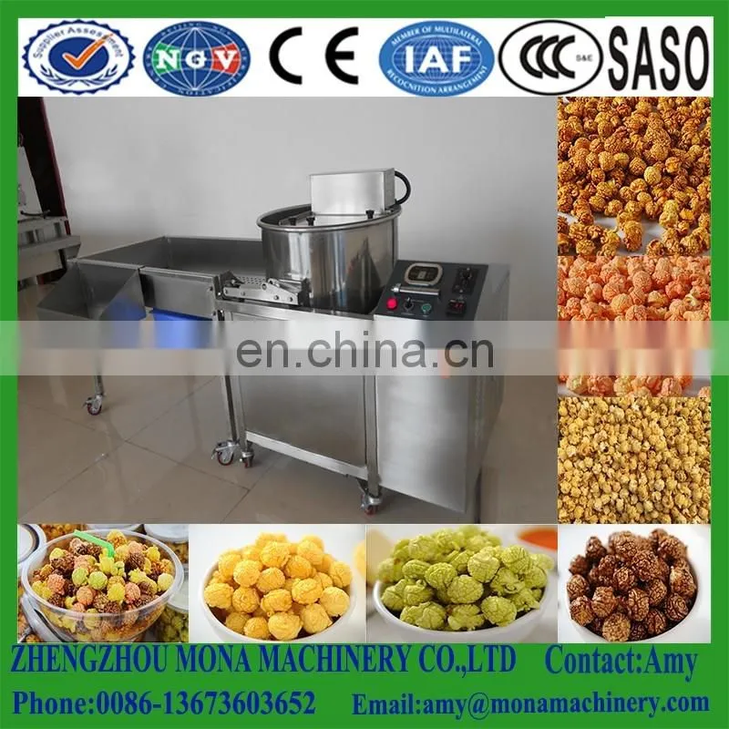 Ball shape Caramel popcorn making machine for sale