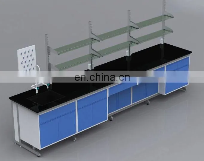 steel and wood wall lab bench table and Lab furniture manufacturer make in China