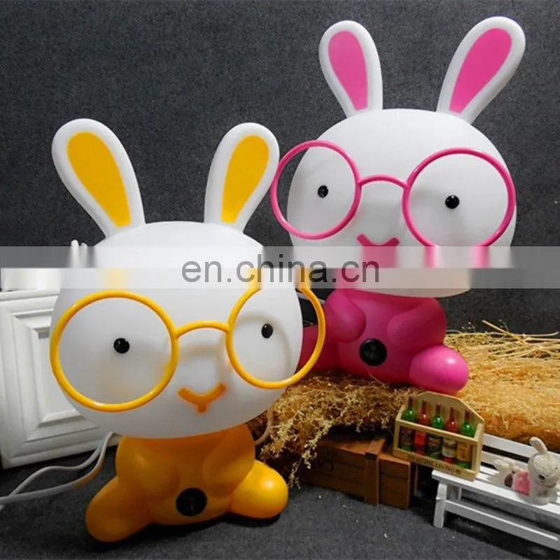 Horsten rabbit glasses cute cartoon desk lamp children room lights home decoration lamp