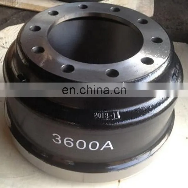 High quality brake drum 3600A for truck and heavy truck