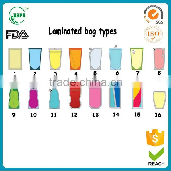 Factory baby food doypack drink pouch with spout packaging