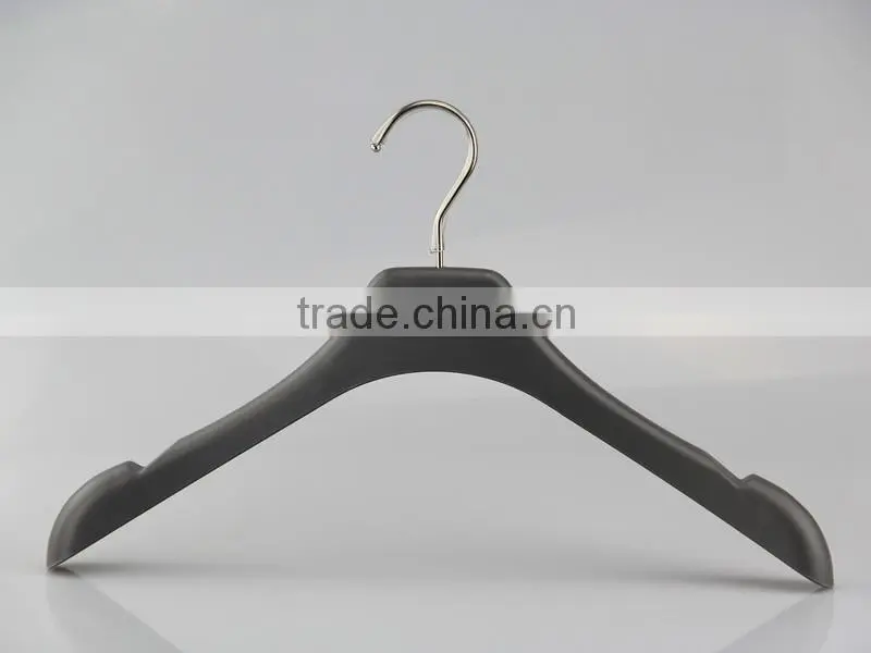 HA6846 gray rubber coated hanger plastic antislip coat hanger