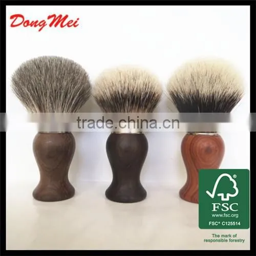 Sandalwood handle synthetic hair shaving brush