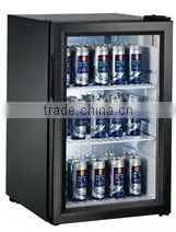 High Quality 21L Mini Cooling Showcase with Outer Ad Light