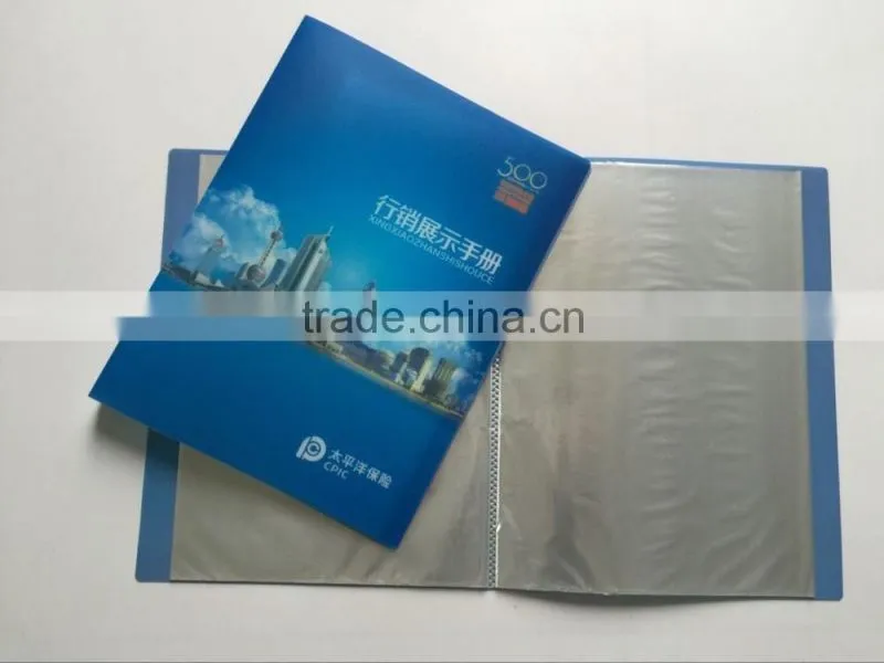 Custom Made plastic file folder with spring clip