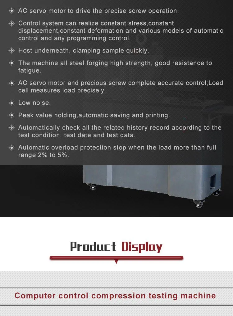 YAW-300G 30Ton 300KN Computerized Mortar Cement Concrete Cubes Flexural and Compression Testing Machine