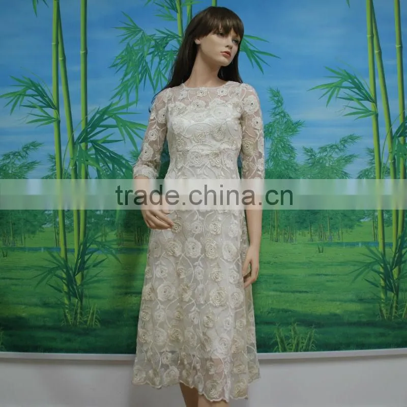 elegant long sleeve lace dress patterns wholesale 2013