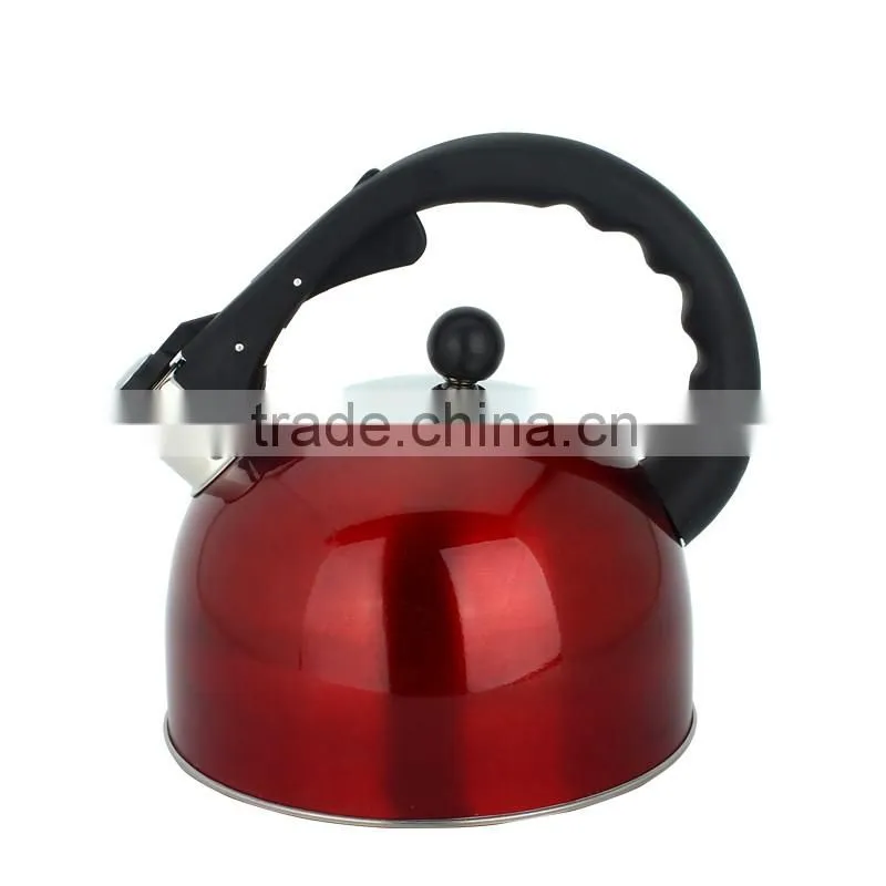 Red color korean stainless steel water pot / tea kettle