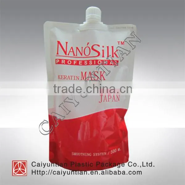Aluminum foil standing liquid fruit juice packaging bag/ spout pouch for fruit juice