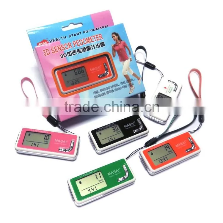professional customized 3d multifunctional g sensor pedometer manual