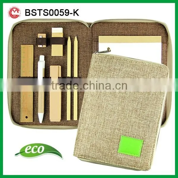 Eco friendly personalized office stationery business gift set executive
