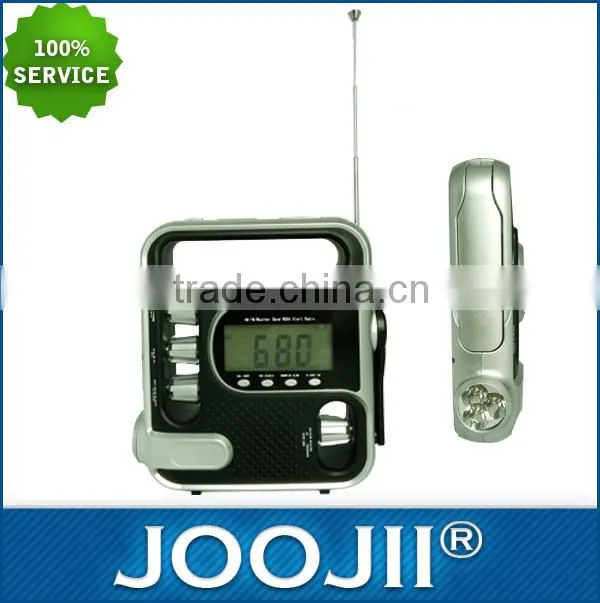 dynamo hand crank flashlight radio