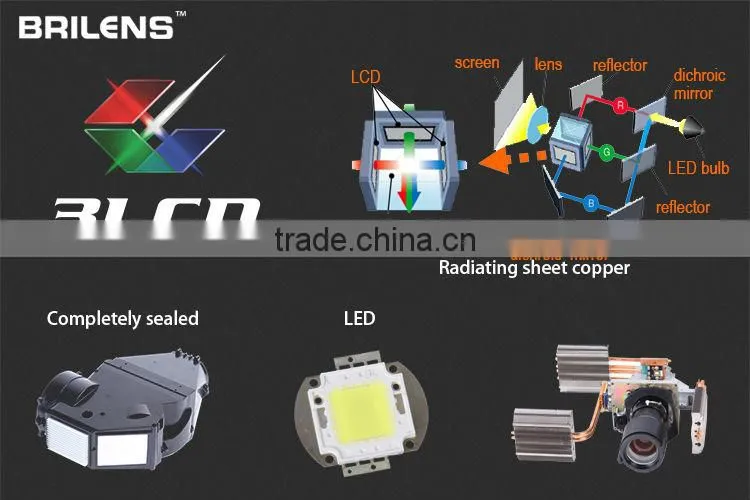 Brilens TL1920 Vicky 3 LED 3 LCD 1920 X 1080 WQXGA 3000 Lumens projetor profissional sansung