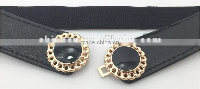 Korean Fashion Belt ,Summer Black Women's Casual Elastic Slimming Canvas Belt