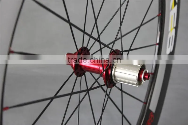 88mm clincher road bike wheels ,carbon road bike wheels ICAN painting logo