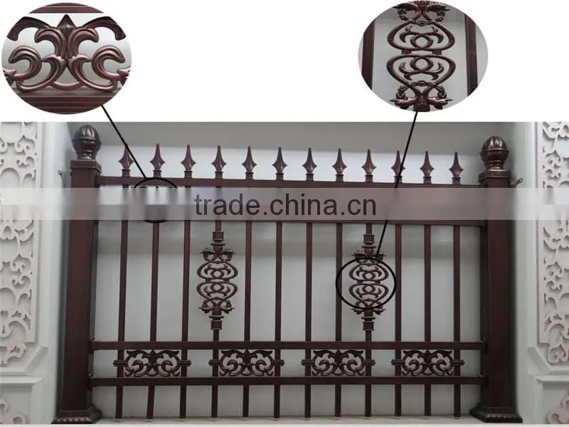 YT-003 2014 Top-selling modern wrought iron/metal/steel balcony railing designs