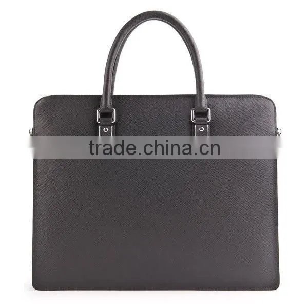 High quality men's genuine leather briefcases for lawyers