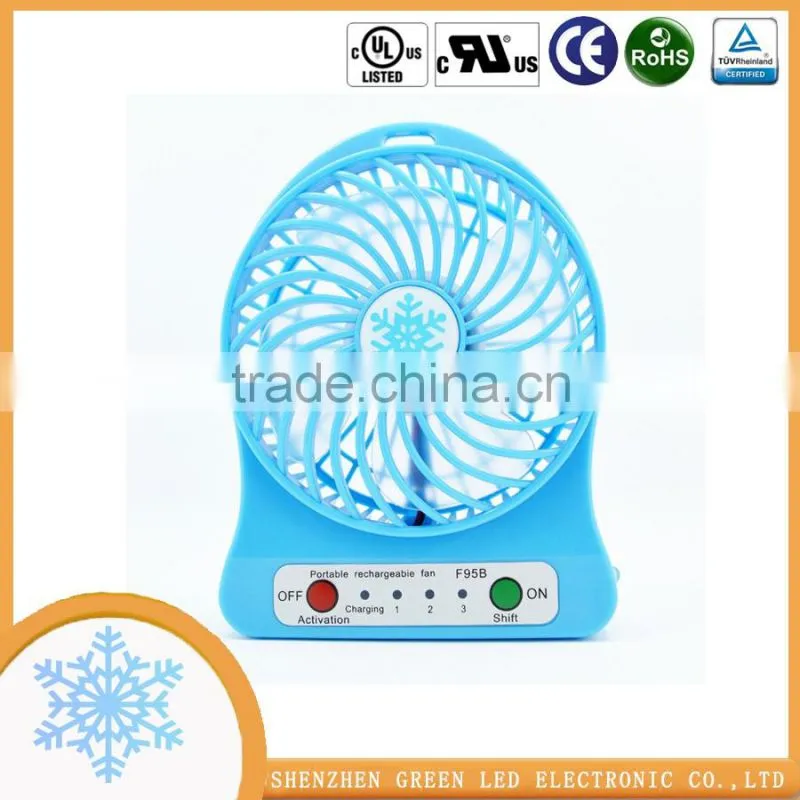 Funny style Easy Carry Pocket Mini Powerful 3 hight speed fan for Family Travelling